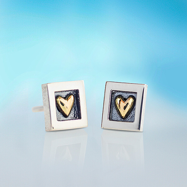Heart Of  Gold Mini Studs 2017